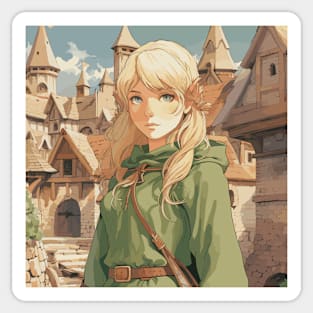 Blonde Elf Sticker